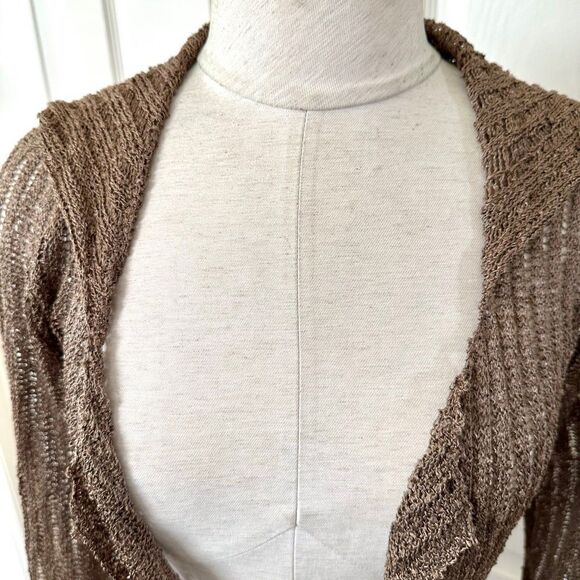 Gabriel S. Long brown cardigan - Picture 3 of 11